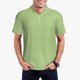 thumbnail image 1 of Fotbe Green Gingham Camiseta Polo de Golf para Hombre con Estampado – Camisa Deportiva Transpirable con Cuello Abotonado-3X-Large, 1 of 6