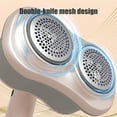 thumbnail image 5 of OEFNTAC Rechargeable Electric Lint Remover and Fabric Shaver Clothing Shaver with Blue Light Cleaning and Built-In Sticky Roller electric lint remover fabric shaver rechargeable, 5 of 6