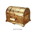 thumbnail image 1 of Caja del tesoro dorada vintage Yuyangstore 10,5 x 7,5 x 7,5 cm, 1 of 7