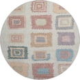 thumbnail image 2 of Addison Rugs Mayfield Premium Machine Washable Transitional Geometric Peach Round Rug, 8' x 8', 2 of 6