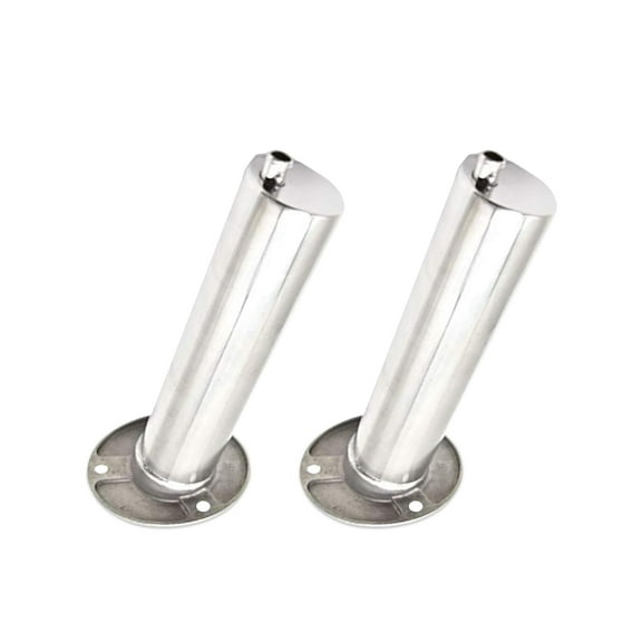 MARINE CITY Rod Holder with Drain Flush Mount Fishing Rod Pole Holders, Heavy-Duty 316 Stainless Steel, 15 Angle, Corrosion-Resistant for Marines, Boats & Ships Pack of 2