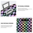thumbnail image 4 of rainbow gradient colorful checkered Luggage Cover Anti Scratch, Elastic Suitcase Protector Suitcase Covers for Luggage Fits 18-32 Inch Luggage, 4 of 5