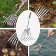 thumbnail image 6 of Steadline Professional Grade Garden Rake with Reinforced Stainless Steel Tines for Heavy Duty Leaf and Soil Work Comfortable Non-Slip Grip for Extended Use, 6 of 6