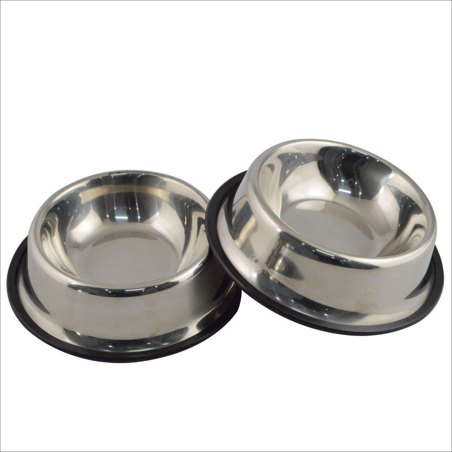 Mlife Stainless Steel Dog Bowl with Rubber Base for Small/Medium/Large