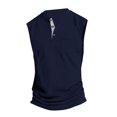 thumbnail image 5 of FRSASU Men's Sleeveless Regular Fit Tank Top Summer Training Round Neck Botton T-Shirts Casual Workout Shirts with Pocket Navy, 5 of 5