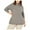 Grey - gray, variant on Belldini Womens Turtleneck Tunic Knit Sweater, Grey, Plus Size, 1X