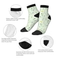 thumbnail image 5 of Fuzoiu Wildflower Watercolor 5 Print Adult Socks, Crew Moisture-wicking Socks, Unisex Cushion Crew Socks,Casual Sports Ankle Socks, 5 of 7