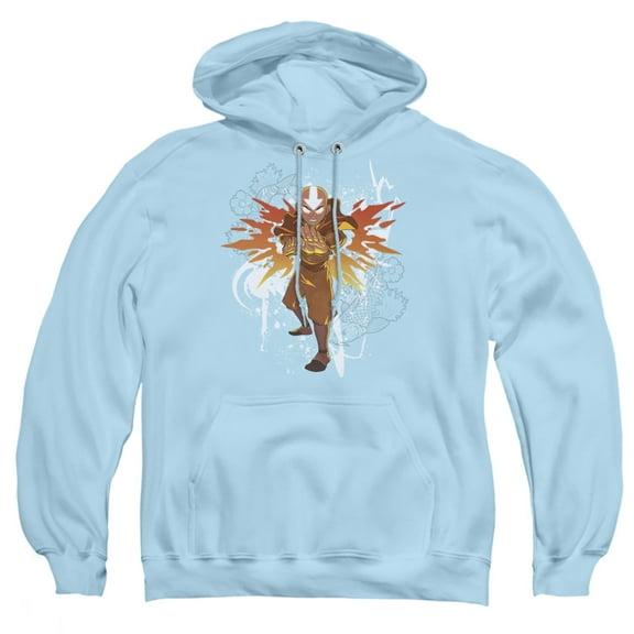 Avatar The Last Airbender Flower and Fish Aang Unisex Adult Pull-Over Hoodie