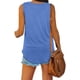 thumbnail image 4 of Camisetas sin mangas para mujer, cuello en V, color sólido básico, casual, fluido, verano, sin mangas Ormromra WRHS-247-3, 4 of 6