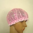 thumbnail image 2 of 2PCS Shower Cap Waterproof Elastic Double Layers Bath Cap Shower Hat for Women, 2 of 10