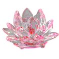 thumbnail image 5 of Mightlink Sparkling Crystal Lotus Flower Hue Reflection Feng Shui Home Decor,Artificial Quartz Crystal Lotus Flower Figurine Wedding Party Decor Souvenir-80MM, 5 of 5
