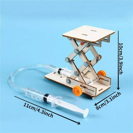 DIY Science Toys Hydraulic Lift Table Model Educational Scientific Experiment Assemble Kit For Physics School STEM Projects