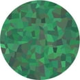 thumbnail image 1 of Ahgly Company Machine Washable Indoor Round Transitional Deep-Sea Green Area Rugs, 5' Round, 1 of 7