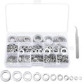 thumbnail image 1 of Flat Washers - 1080PCS Flat Washers 11 Sizes Stainless Steel Flat Washers and Lock Washers Washer A, 1 of 5