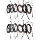 thumbnail image 1 of Pulsera de cuero trenzado ajustable LHCER exquisita y liviana resistente al desgaste, 1 of 8