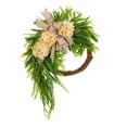 thumbnail image 5 of Dserhfy Artificial Hydrangea Wreath for Front Door 16 Inch Lifelike Floral Wreath with Burlap Bow for Door Wall Wedding Party Home Farmhouse Decoration, 5 of 8