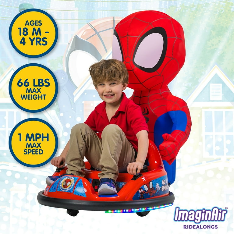 6V Spiderman ImaginAir Rider, Battery Powered Bumper Car Ride-on, by Flybar, 1 Each