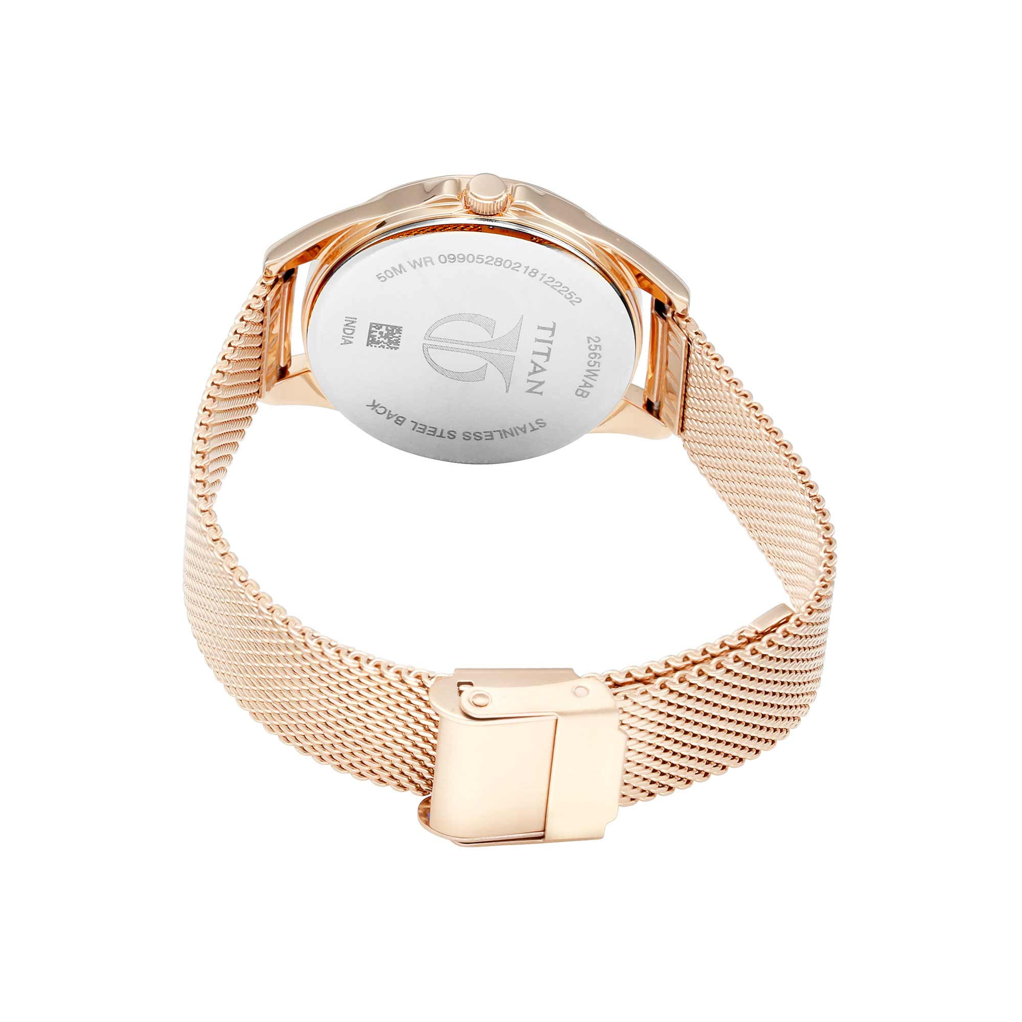 Titan Sparkle Pink Dial Analog Watch for Women