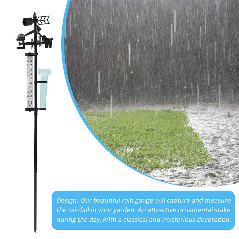 Meteorological Instruments Rain Thermometers Weather 3 In 1 