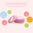 thumbnail image 4 of Velvet Powder Puff Round Soft Makeup Applicator for Loose Powder, Foundation, Blush, Smooth Flawless Finish, 2-Pack, 4 of 8
