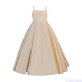 thumbnail image 2 of Fozruso Girls' Summer Dresses Elegant Solid Satin Girls Tank Dress With Slit For Ages 8 12 Sleeveless Party Midi Gown For Kids,8-9 Years, 2 of 7