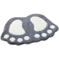 thumbnail image 1 of Alfombra de baño Antideslizante, Alfombra de Ducha para baño con pies Grandes, Alfombra Peluda, Alfombra absorbente para el Piso, Felpudo (48 * 67 CM, Gris) Sailing Electrónica, 1 of 4