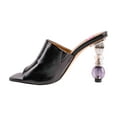 thumbnail image 3 of Ninety Union Ashley Kahen Fame Metallic Crystal Ball Heel Mule, Black, 10, 3 of 5