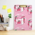 thumbnail image 6 of 12.5"x9" Strawberry Milk Clipboards, Standard A4 Letter Size Nursing Clipboard with Low Profile Metal Clip Decorative Clip Board for Office Supplies,Silver, 6 of 7