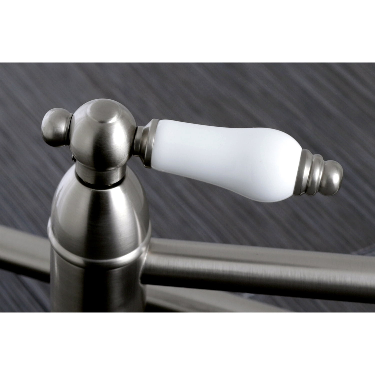 Kingston Brass KS3108PL Restoration Wall Mount Pot Filler Kitchen Faucet, Brushed Nickel