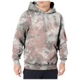 thumbnail image 2 of Men's Loose Fit Hoodie with Tie-Dye Print, Casual Pullover Sweatshirt with Hood, Long Sleeve Streetwear for Fall Winter, Christmas Gift, Daily Comfort Wear,Mint Green,4XL, 2 of 6