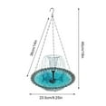 thumbnail image 3 of Solar Powered Hanging Bird Bath and Feeder Outdoor Garden Decoration with Automatic Water Circulation, 3 of 5