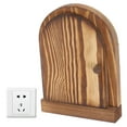 thumbnail image 3 of WEUVEB Coffee Wood Light Switch Cover for Kitchen Self Adhesive Wall Decor, 3 of 8