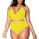 thumbnail image 1 of ICHUANYI Clearance Women's Plus Size High Waisted Tummy Control Swimwear Swimsuit Full Coverage(Yellow, L) Ichuanyi Ichuanyi, 1 of 9