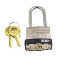 thumbnail image 1 of NU-SET 5254L-3 Laminated Steel Padlock Keyed to Master LockÂ A389 with Long Shackle, 1-1/2-Inch, 1 of 3
