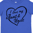 thumbnail image 4 of Inktastic I Love My Aunt and Uncle in Black Chalk Heart Boys or Girls Toddler T-Shirt, 4 of 5