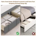 thumbnail image 4 of Bed Frame with 2 Storage Drawers Grey - Queen, 4 of 5