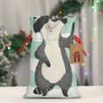 thumbnail image 5 of KLL Cute Raccoon for Christmas Gift Bag,Holiday Bags for Gifts Christmas Bags & Drawstring Gift Pouch Reusable Holiday Gift Bags & Party Favor Bags (1 PCS)-Medium, 5 of 9