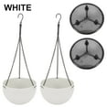thumbnail image 4 of Hanging Plant Basket Outdoors Hanging Flower Pots with Drainage Red, 4 of 8