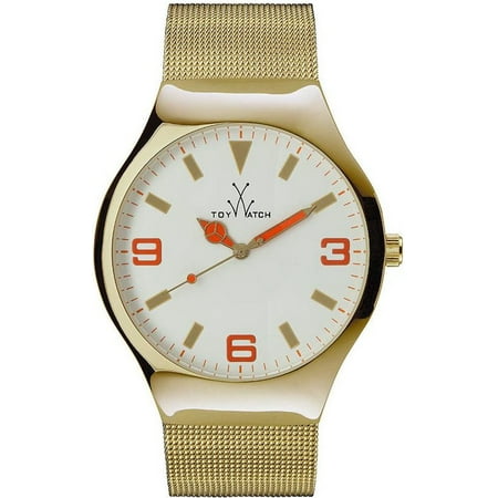 Men's Gold Tone Toywatch Mesh Band Watch MH11GD
