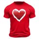 thumbnail image 2 of Ceisia Men's Casual Heart-Printed Short Sleeve Crew Neck Gift T-Shirt, 2 of 5