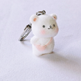 thumbnail image 3 of DIY Package Bag Pendant Cartoon Flocking Resin Key Chain Cute Little Bear Hexagram Keyring Car Key Accessories Keyring, 3 of 4