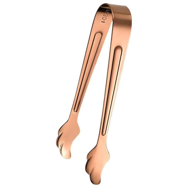 Uklsqma Pinces à Glace en Acier Inoxydable 304 / Pince à Sucre en Forme d'Aile avec Poignée en Dents de Scie / Outil Seau à Glace Durable Résistant à la Rouille / Pinces de Service Alimentaires Polyvalentes pour Glace, Citron, Sucre, Collations, Fêtes