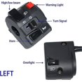 thumbnail image 5 of 1 Pair Motorcycle Switch Handlebar Controller Switch Motorbike Horn Turn Signal Start Switch Button, 5 of 5