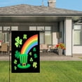 thumbnail image 3 of Amhnf St Patrick's Day Rainbow Shamrock Garden Flag For Home Outdoor Garden Yard Decor 12x18 inch, 3 of 5