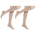 thumbnail image 1 of 2 Pairs Toeless Compression Socks for Women and Men 20-30mmHg Support Circulation Recovery Open Toe Socks, 1 of 7