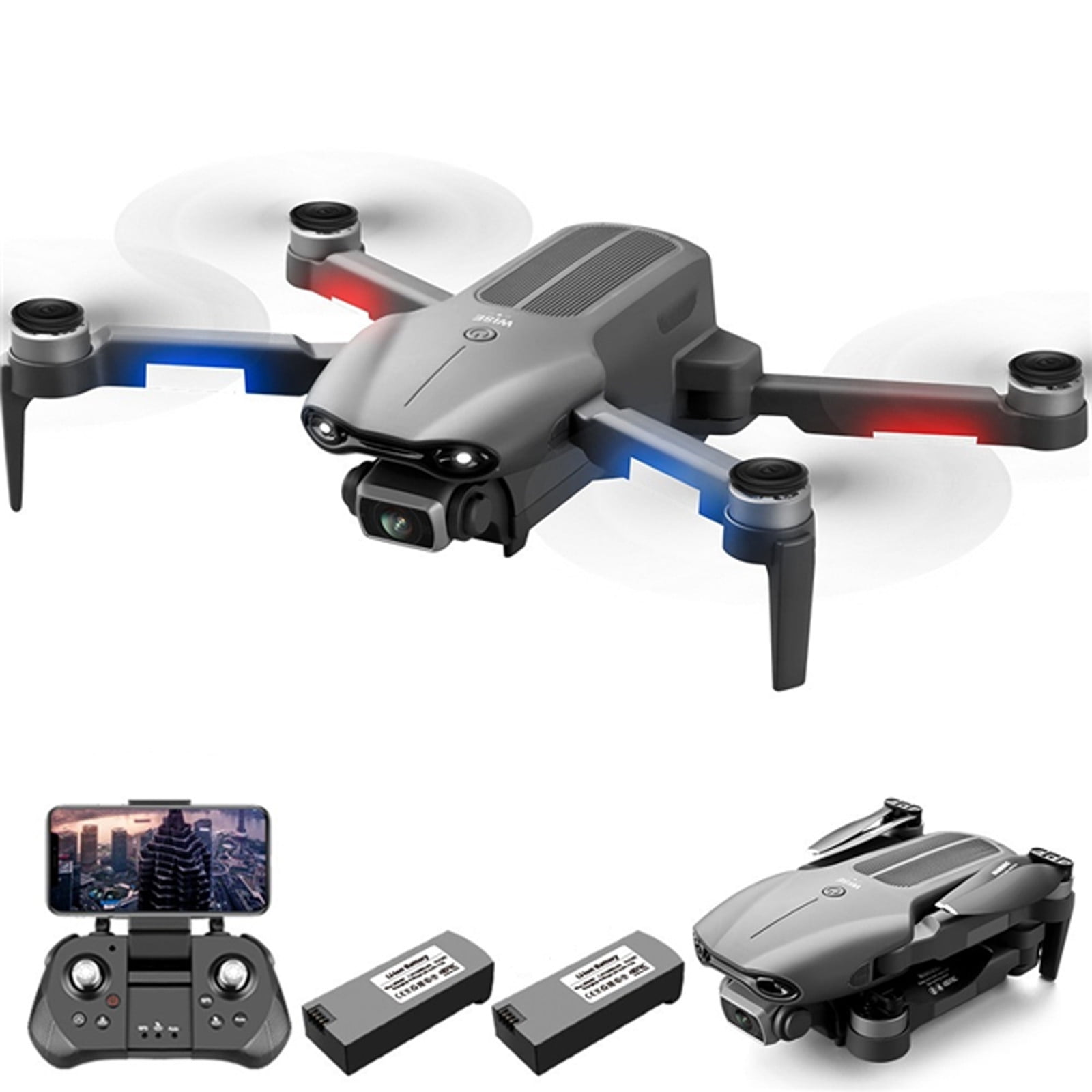 JJRC D4 Mini Pocket Foldable Drone WIFI 2.4Ghz RC Quadcopter 720P HD Camera LED 