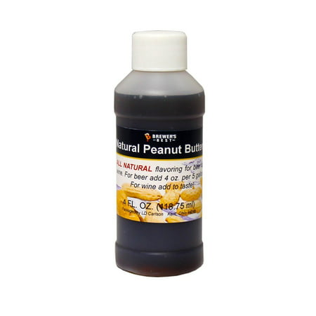 3728 Natural Beer and Wine Fruit Flavoring (Peanut Butter), 4 fl. oz., Natural peanut butter flavoring By Brewer's Best Ship from (Best 50 Dollar Wine)