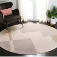 thumbnail image 2 of SAFAVIEH Orwell Calanthia Abstract Area Rug, Pink/Purple, 9' x 9' Round, 2 of 9