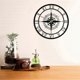 thumbnail image 2 of Alarm Clock LED Lights Transparent Wall Clock Black Wind Rose Compass Direction Chart Nautical Acrylic Clock Decorative Wall Clock_c24070275, 2 of 4