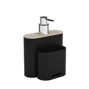 Coza Design Plastic Soap Dispenser 16.9 fl oz / 500 ml (Black & Light Gray)